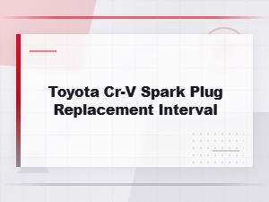 Best Spark Plugs for Toyota Cr-V: Replacement Interval Guide